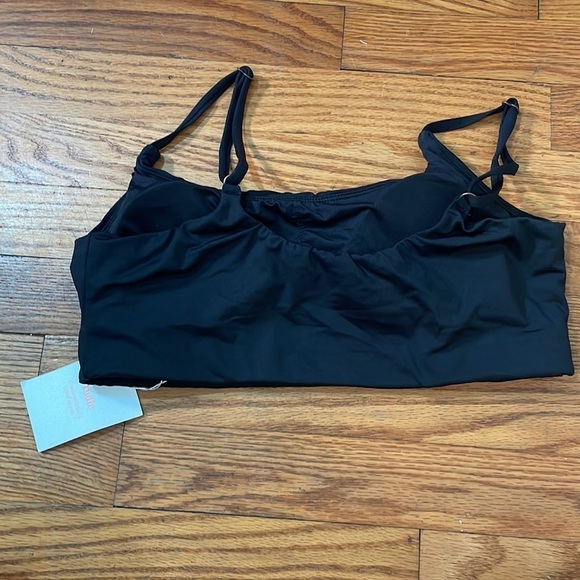 Andie Swim The Maui Bikini Top Black NWT - Picture 5 of 6